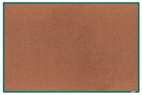 Korková nástenka boardOK v hliníkovom ráme, 1800 x 1200 mm, zelený rám