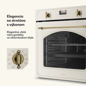 Klarstein Victoria pyro-rúra | elektrická rúra s funkciou pyrolýzy | 3150 W | 76 l | 60 cm