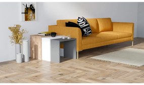 SADA 3x Odkladací stolík GUL hnedá/biela/šedá