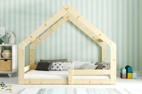 Domčeková posteľ DOMČEK 2 160x80 - prírodná borovica