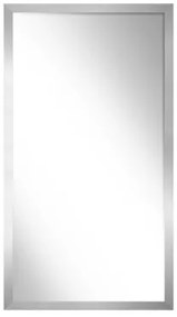 Zrkadlo so strieborným rámom SLIM 67,5 x 127,5 cm