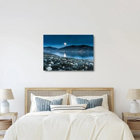 Sklenený obraz nočné krajiny, Island (70x50 cm)