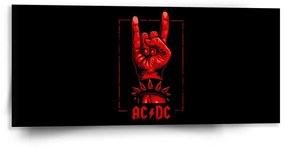 Sablio Obraz ACDC Červená ruka - 110x50 cm