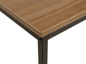 Konzolový stolík tmavé drevo/čierna DELANO Beliani