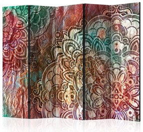 Artgeist Paraván - Mandala: Copper Garden II [Room Dividers]