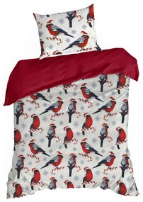 VIANOČNÉ OBLIEČKY Z MIKROVLÁKNA MELODY 160X200 CM, 2 KS 70X80 CM VZOROVANÉ