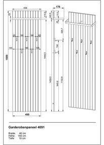 Nástenný vešiak v dekore duba v prírodnej farbe 46 cm Libbiano – Germania