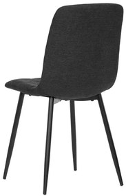 BONTEC Jedálenská stolička, čierna, látka, CT-283 BK2 Farba: Šedá