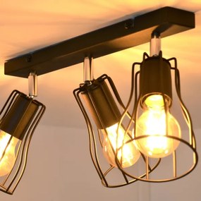 LED Bodové svietidlo TUBE II 3xE27/15W/230V čierna