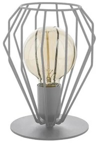 TK-LIGHTING Stolná lampa v škandinávskom štýle BRYLANT, 1xE27, 60W, šedá