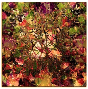 Obraz na plátne - Kvetinové grunge pozadia - štvorec 3108FA (80x80 cm)