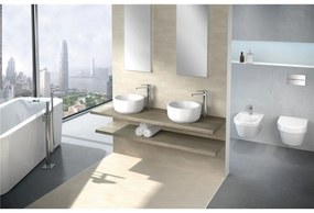 VILLEROY &amp; BOCH Architectura závesné WC s hlbokým splachovaním bez vnútorného okraja, 370 x 530 mm, biela alpská, s povrchom CeramicPlus, 5684R0R1