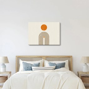 Obraz - Hnedé oblúky (70x50 cm)