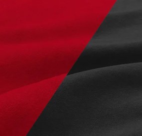 Pohovka NOLA rozkladacia, čierna / červená