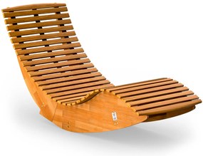 Hojdacie lehátko BALI, 155x60x93cm, prírodná hnedá Casaria