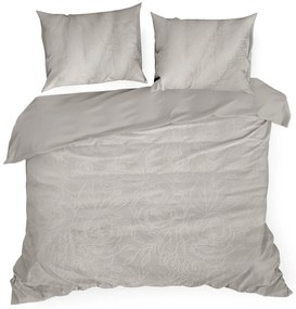 ŽAKÁROVÉ OBLIEČKY NADIA 160X200 CM, 2 KS 70X80 CM ŠEDOBÉŽOVÁ