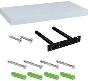 Stilista nástenná polica Volato, 60 cm, lesklá biela