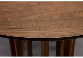 Okrúhly jedálenský stôl s doskou v dekore orechového dreva ø 120 cm Barlet – Dutchbone