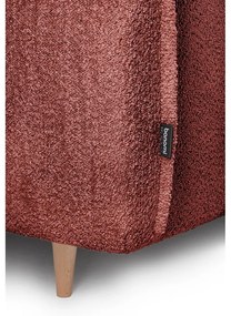 Červená rozkladacia pohovka z textílie buklé 215 cm Patti – Bonami Selection