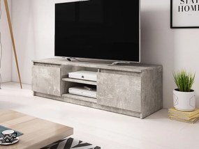 TV stolík Ziziko, Farby: dub sonoma / dub sonoma + biela, Osvetlenie: osvetlenie LED biele