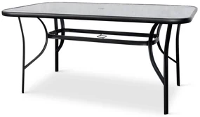 Záhradný jedálenský set Porto 150 cm + 4x kovová stolička Ramada