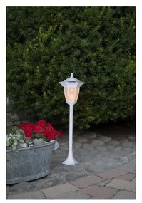 Biele vonkajšie solárne LED svietidlo Star Trading Flame