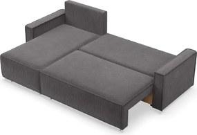 Rohová rozkladacia sedačka NOTO Poso 022 tmavosivá