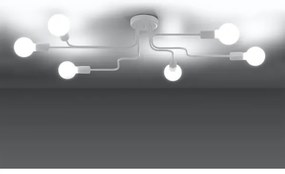 Sollux SL.1443 - Prisadený luster VECTOR 6xE27/15W/230V biela
