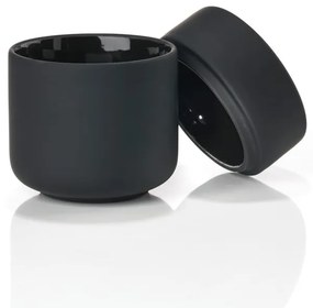 Čierna kameninová dóza s vekom Zone UME