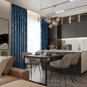 ZATEMŇOVACÍ ZÁVES NA PÁSKE GLORIA 140X300 CM VZOROVANÁ