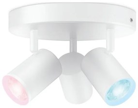 Philips Wiz Colors 8719514554511 IMAGEO stropné bodové svietidlo/spot 3xGU10 3x5W/345lm 2200-6500K+RGB biela