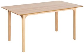 Jedálenský stôl 160 x 90 cm svetlé drevo DELMAS Beliani