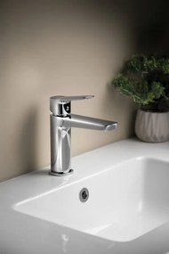 Aqualine Aqualine, FLERY sprchový stĺp s pákovou batériou, otočným ramienkom, chrómová, FY690