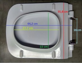 Cersanit Metropolitan, toaletné sedátko z duroplastu s pomalým zatváraním, biela, OK581-009-BOX