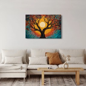 Obraz - Slnko v korune stromu života (90x60 cm)