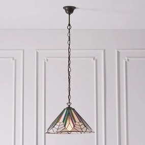 Endon 63937 - Luster na reťazi Tiffany ASTORIA 1xE27/60W/230V pr. 40 cm