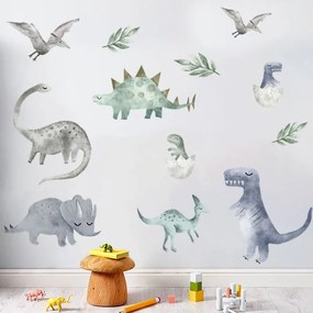 PIPPER | Samolepka na stenu "Dinosaury 5" 80 x 100 cm