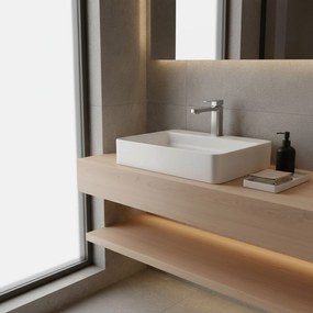 Rea Arlo, umývadlová batéria h-170, brúsená oceľ, REA-B4589