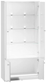 VITRÍNA CRISTINE BIELY LESK + ZRKADLO 87 cm