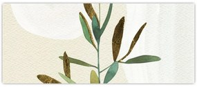 Obraz - Akvarelová vetvička N⁰2 (120x50 cm)