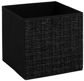 Úložný box Tweed, 31x31x31 cm, čierna