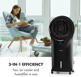 Klarstein Whirlwind, 3 v 1 ochladzovač vzduchu, ventilátor, zvlhčovač vzduchu, 110 W, 5,5 l, čierny