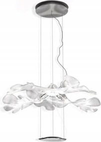 Stropná lampa Artemide Chlorophilia Chrom strieborná listy luxusná Led