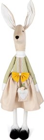 Dekoračná figúrka WI B zajačik béžová / zelená