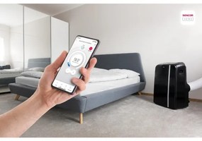 Sencor - Inteligentná mobilná klimatizácia 3v1 1450W/230V 12000 BTU Wi-Fi čierna + DO
