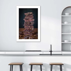 Gario Plagát Veža z dezertnej čokolády Farba rámu: Bez rámu, Rozmery: 30 x 45 cm