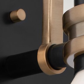 Kichler KL-FARUM1-BK - LED Kúpeľňová lampa FARUM 1xG9/3W/230V čierna/mosadz