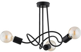 Prisadený luster WINGO 3xE27/15W/230V čierna