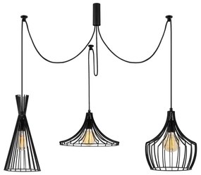 Luster na lanku MEZOPOTAMYA 3xE27/40W/230V pavúk
