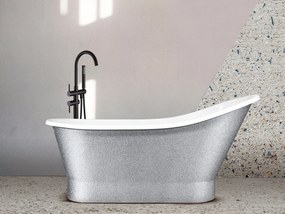 Besco Voľne stojaca vaňa z liateho mramoru Gloria Glam G 150x67 (160x67,5) BESCO-Rozmery: 150x67, BESCO-Farba: Biela/grafit